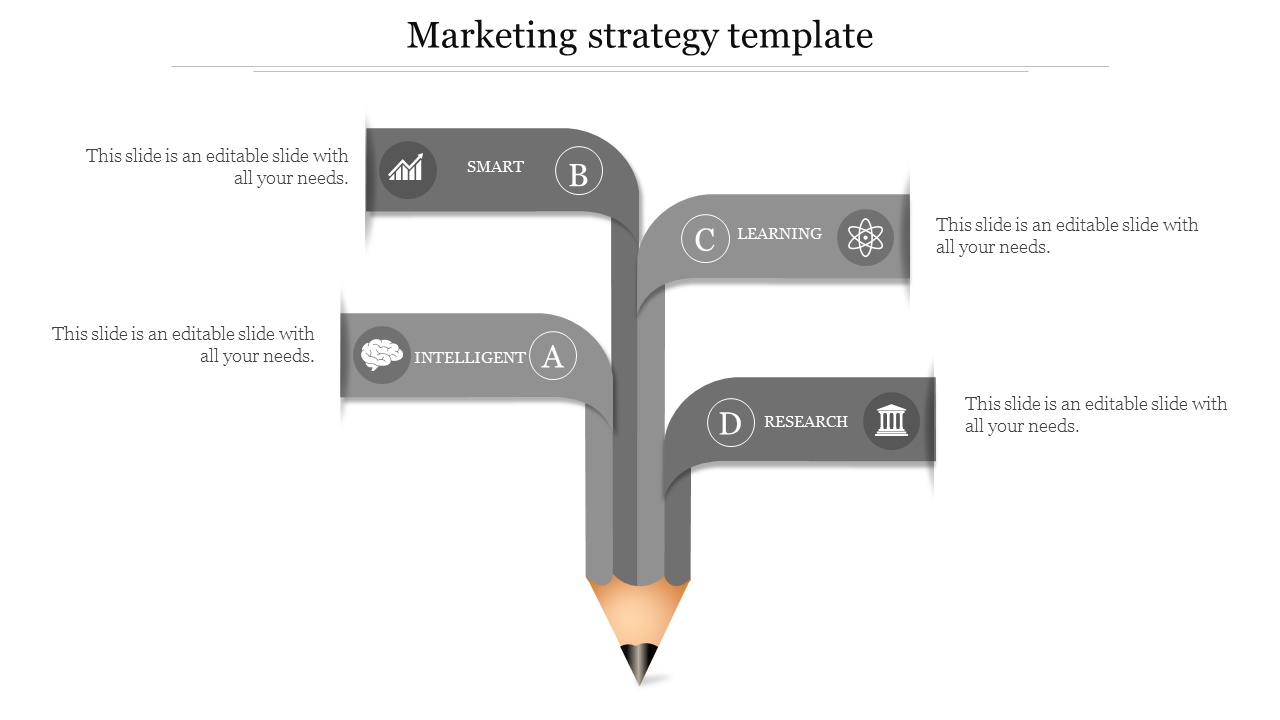 marketing strategy template-Gray
